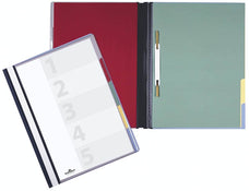 Durable Divisoflex A4 5 Divider Organisational Folder, Blue AO255706