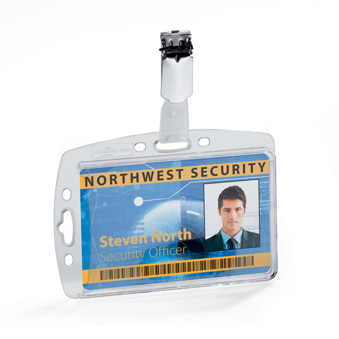 Durable Security Pass Holder with Clip, Box of 25 AO800519