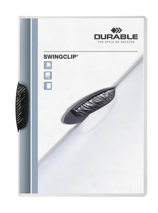 Durable Swing Clip Document File A4, 30 Sheets, Black AO226001