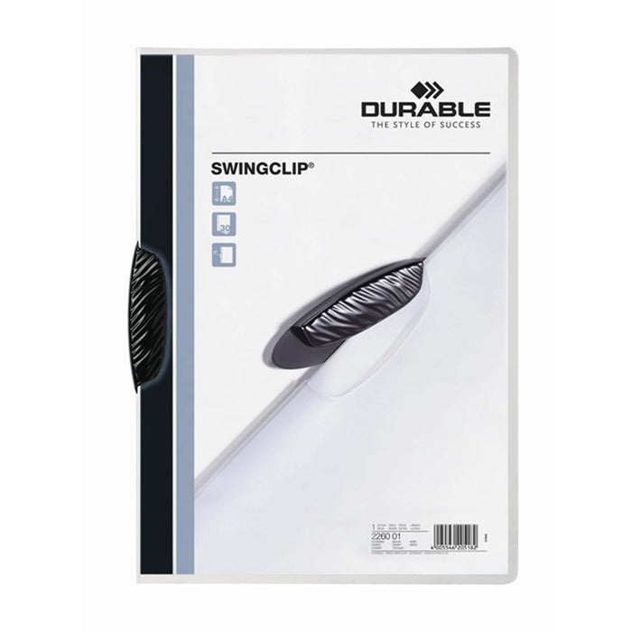 Durable Swing Clip Document File A4, 30 Sheets, Black AO226001