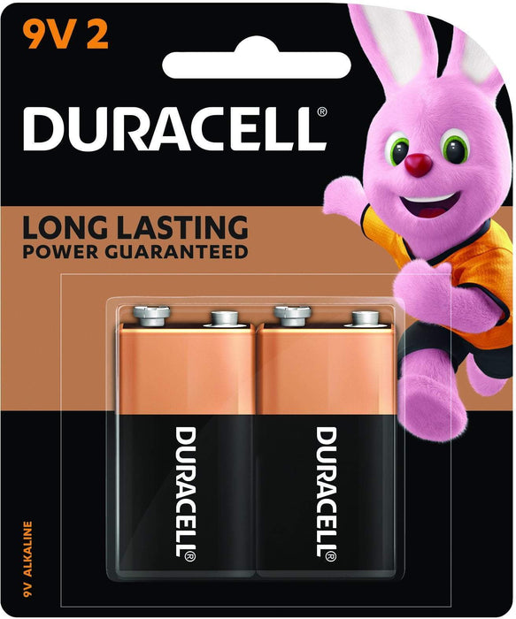 Duracell 9V Alkaline Batteries 2's Pack FPDU02902NZ