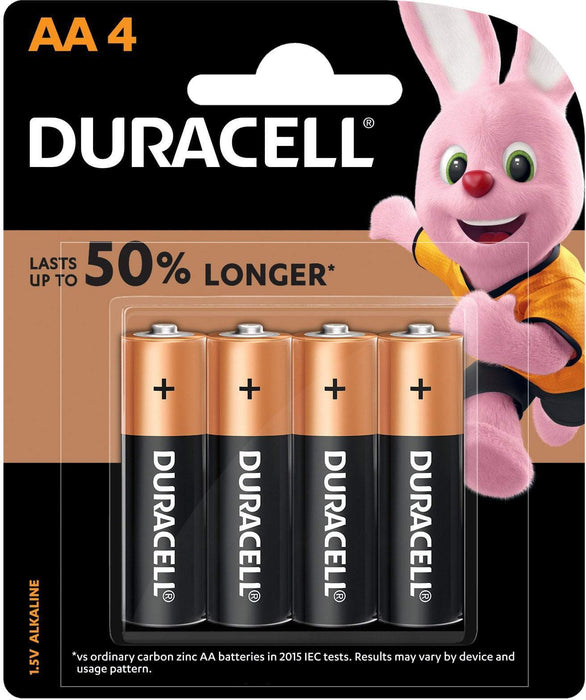Duracell AA Alkaline Batteries 4's Pack FPDU02204NZ