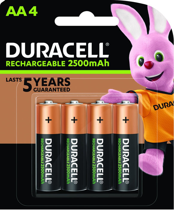 Duracell AA Rechargeable Batteries 4's Pack FPDU04204NZ