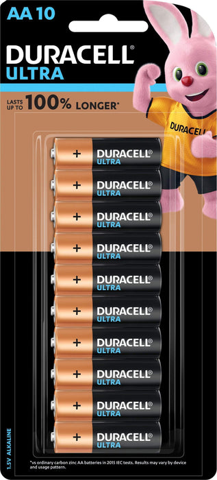 Duracell AA Ultra Alkaline Batteries 10's Pack FPDU01210NZ