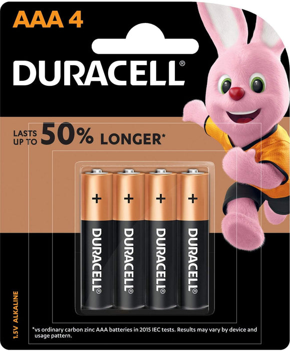 Duracell AAA Alkaline Batteries 4's Pack FPDU02104NZ