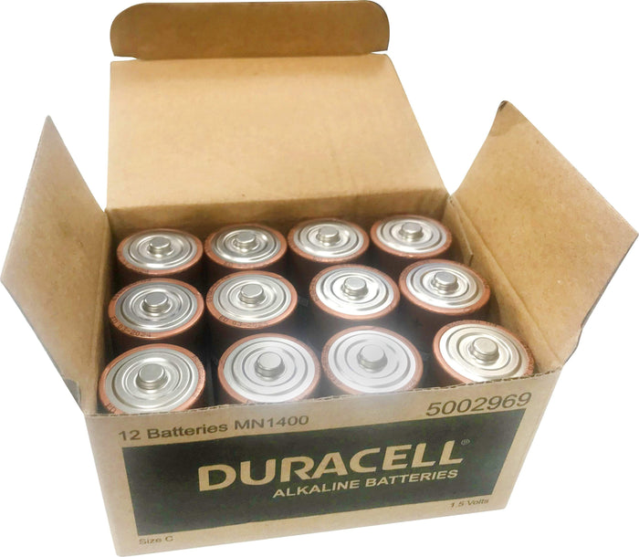 Duracell C Alkaline Batteries 12's Pack FPDU02301NZ