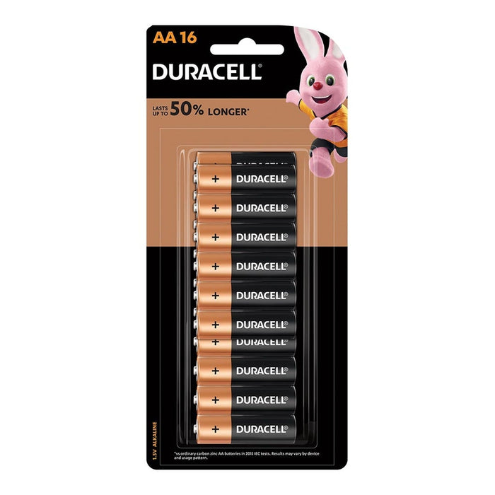 Duracell Coppertop Alkaline AA Battery, Pack of 16 FPDU02216NZ