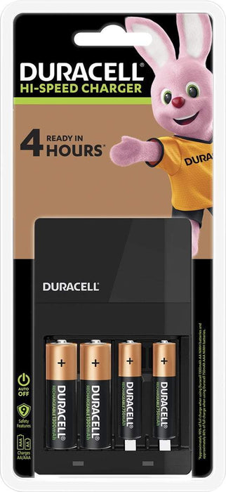 Duracell Hi Speed AA / AAA Battery Charger + 2 AA & 2 AAA Batteries FPDU04504NZ