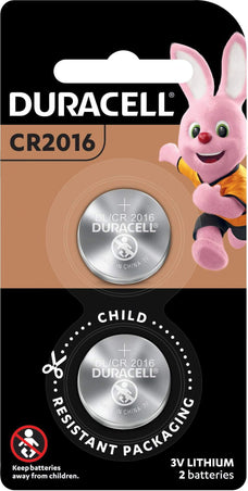 Duracell Lithium CR2016 Coin Batteries 2's Pack FPDU07812NZ