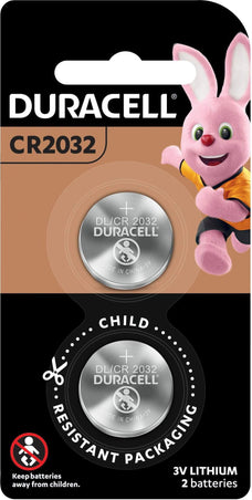 Duracell Lithium CR2032 Coin Batteries 2's Pack FPDU07802NZ