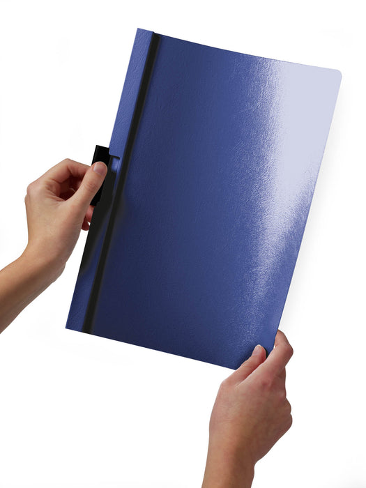 Duraclip A4 30 Sheet Punchless Document File Dark Blue AO220007