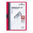 Duraclip A4 30 Sheet Punchless Document File Red AO220003