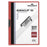 Duraclip A4 30 Sheet Punchless Document File, Red AO220031-DO