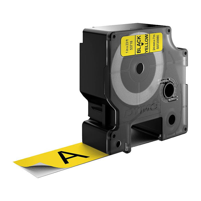 Dymo Black on Yellow 24mm x 7m Label Tape DSDYS0720980