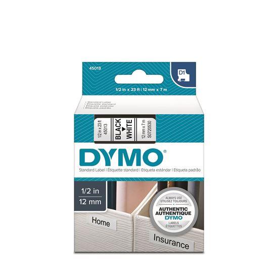 Dymo D1 Tape 12mm Black on White (45013) DSDYS0720530