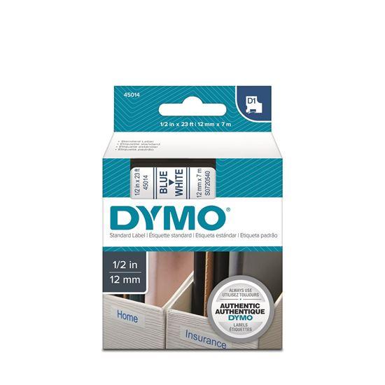 Dymo D1 Tape 12mm Blue on White (45014) DSDYS0720540