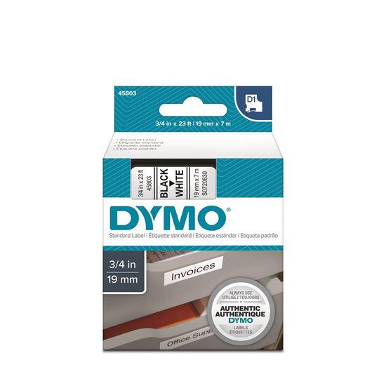 Dymo D1 Tape 19mm Black on White (45803) DSDYS0720830