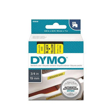 Dymo D1 Tape 19mm Black on Yellow (45808) DSDYS0720880