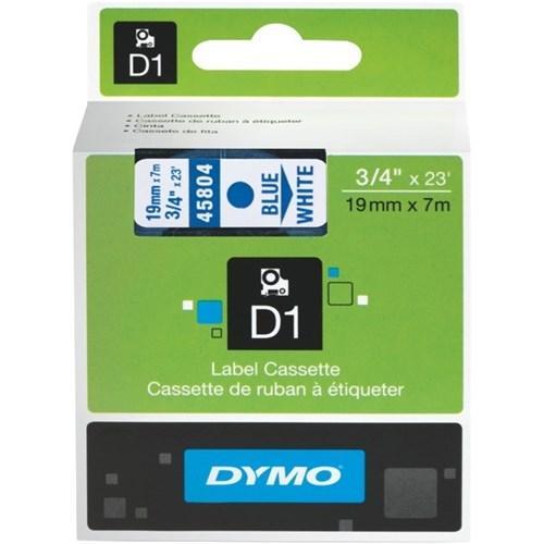 Dymo D1 Tape 19mm Blue on White (45804) DSDYS0720840