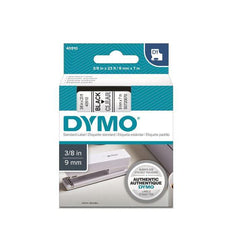 Dymo D1 Tape 9mm Black on Clear (40910) DSDYS0720670