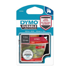 Dymo D1 White on Red 12mm x 3m Label Tape DSDY1978366