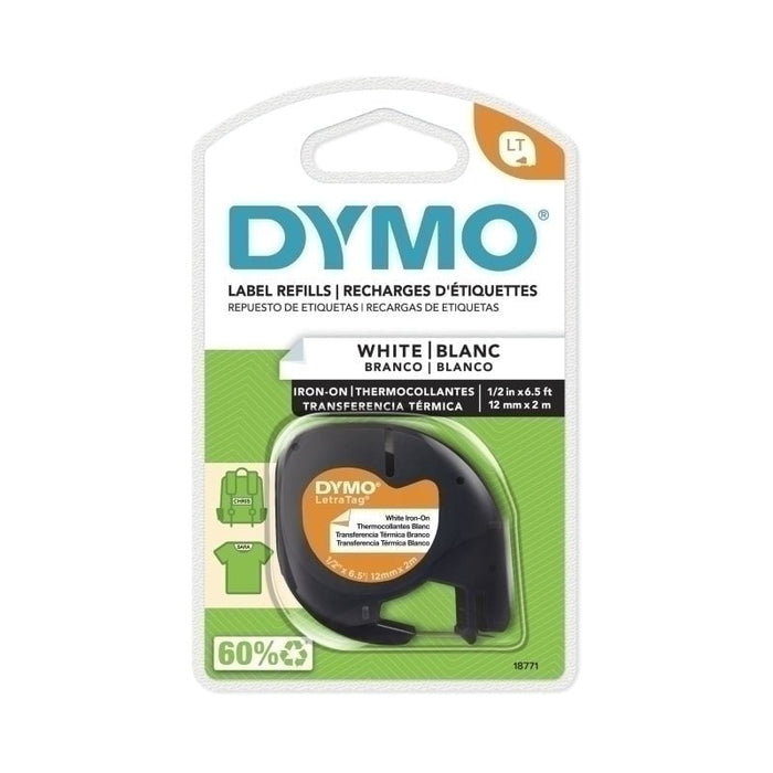 Dymo DY LetraTag Iron-On Tape 12mm x 2 metres (18771) DSDY18771