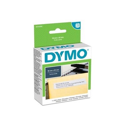 Dymo LW 19mm x 51mm Removable White Labels (11355) DSDYS0722550