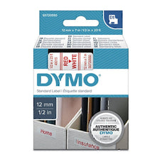 Dymo Red on White 12mm x 7m Tape (45015 / S0720550) DSDYS0720550