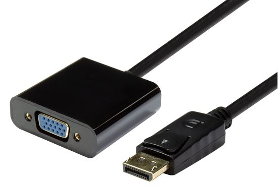 DYNAMIX 0.2m DisplayPort to VGA Female Cable Adapter. Max Res: 1920x1080. CDC-DP-VGAF