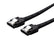 DYNAMIX 0.2m SATA 6Gbs Data Cable with Latch. Black colour CDC-SATA3-20