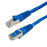 DYNAMIX 0.3m Cat6A S/FTP Blue Slimline Shielded 10G Patch Lead. 26AWG (Cat6 Augmented) 500MHz with Gold Plate Connectors. CDPLE-AUGS-PP