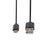 DYNAMIX 0.3m USB 2.0 Micro-B Male to USB-A Male Connectors. Colour Black. CDC-U2AMICB-03