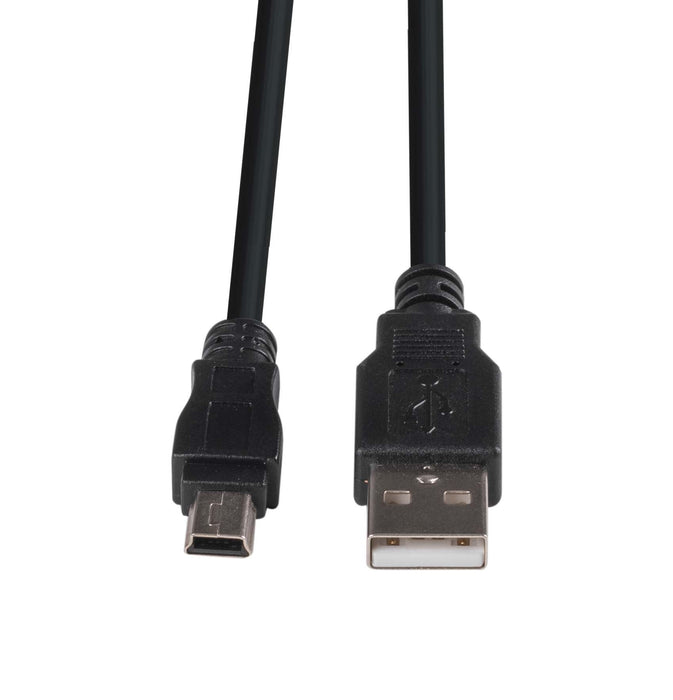 DYNAMIX 0.3m USB 2.0 Mini-B (5-pin) Male to USB-A Male Connectors. CDC-U2AMB-03