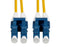 DYNAMIX 0.5M 9u LC/LC Duplex Single Mode G657A1 Bend Insensitive Fibre Lead. Yellow LSZH Jacket CDFSM-LCLC-0