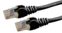 DYNAMIX 0.5m Cat6 Black UTP Patch Lead (T568A Specification) 250MHz 24AWG Slimline Snagless Moulding with Unshielded Gold Plate Connector. CDPLK-C6A-0