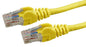 DYNAMIX 0.5m Cat6 Yellow UTP Patch Lead (T568A Specification) 250MHz 24AWG Slimline Snagless Moulding with Unshielded Gold Plate Connector. CDPLY-C6A-0