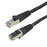 DYNAMIX 0.5m Cat6A S/FTP Black Slimline Shielded 10G Patch Lead. 26AWG (Cat6 Augmented) 500MHz with Gold Plate Connectors. CDPLK-AUGS-0