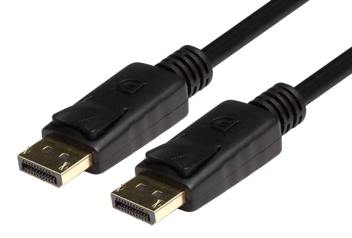 DYNAMIX 0.5m DisplayPort V1.4 Cable Supports up to 8K (FUHD) Resolution. 28AWG, M/M DP Connectors, Max. Res 7680x4320 @ 60Hz, Latched Connectors, Flexible Cable, Gold-Plated Connectors. CDC-DP14-0