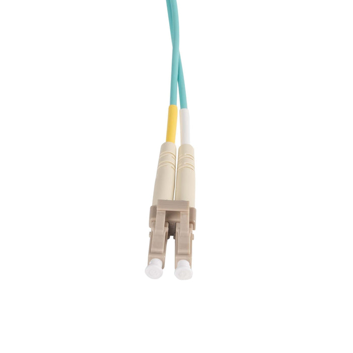 DYNAMIX 1.5M 50u LC/LC OM3 Fibre Lead (Duplex, Multimode) Aqua LSZH Jacket CDFL-LCLC50-1H