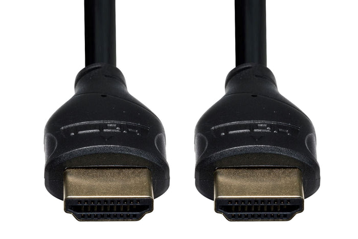 DYNAMIX 1.5m HDMI 10Gbs Slimline High-Speed Cable with Ethernet. Max Res: 4K2K@24/30Hz (3840x2160) 8 Audio channels. 8bit colour depth. Supports CEC, 3D, ARC, Ethernet. CDC-HDMIHSE-1H