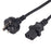 DYNAMIX 1.8M 3-Pin Plug to IEC C13 Female Plug 10A, SAA Approved Power Cord. 1.0mm copper core. BLACK Colour. CDC-POWERC