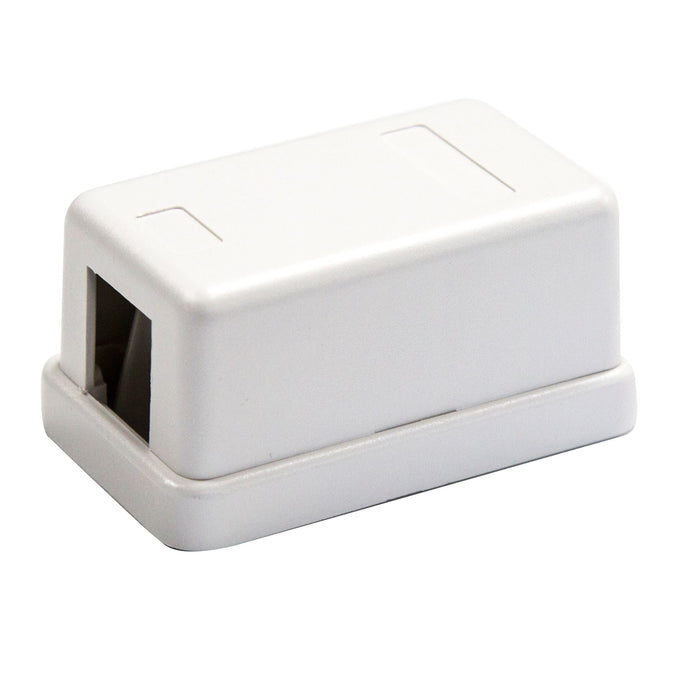 DYNAMIX 1 Port Unloaded Keystone Wall Mount Enclosure Dims: 60x40x30mm CDFMT-UK-1P