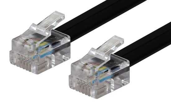 DYNAMIX 10m RJ12 to RJ12 Cable - 6C All pins connected straight through CDC-RJ11-10M