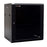 DYNAMIX 12RU Wall Mount Cabinet 450mm Deep (600 x 450 x 635mm). Includes 1x Fixed Shelf, 2x Fans & 10x Cage Nuts. Black Gloss Colour, front door. CDRWM12