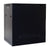 DYNAMIX 12RU Wall Mount Cabinet 450mm Deep (600 x 450 x 635mm). Includes 1x Fixed Shelf, 2x Fans & 10x Cage Nuts. Black Gloss Colour, front door. CDRWM12