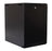 DYNAMIX 12RU Wall Mount Cabinet 450mm Deep (600 x 450 x 635mm). Includes 1x Fixed Shelf, 2x Fans & 10x Cage Nuts. Black Gloss Colour, front door. CDRWM12