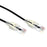 DYNAMIX 1m Cat6A 10G Black Ultra-Slim Component Level UTP Patch Lead (30AWG) with RJ45 Unshielded Gold Plated Connectors. Supports PoE IEEE 802.3af (15.4W). CDPLSK-C6-1