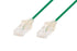 DYNAMIX 1m Cat6A 10G Green Ultra-Slim Component Level UTP Patch Lead (30AWG) with RJ45 Unshielded Gold Plated Connectors. Supports PoE IEEE 802.3af (15.4W). CDPLSG-C6-1