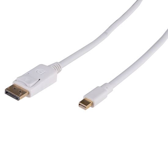 DYNAMIX 1m DisplayPort to Mini DisplayPort v1.2 cables. Gold Shell Connectors DDC Compliant. Bi-Directional. Max Res: 4K@60Hz. CDC-DP-MDP-1