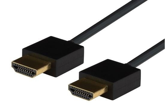 DYNAMIX 1M HDMI BLACK Nano High Speed With Ethernet Cable. Designed for UHD Display up to 4K2K@60Hz. Slimline Robust Cable. Supports CEC 2.0, 3D, & ARC. Supports Up to 32 Audio Channels. CDC-HDMI2BLK-1